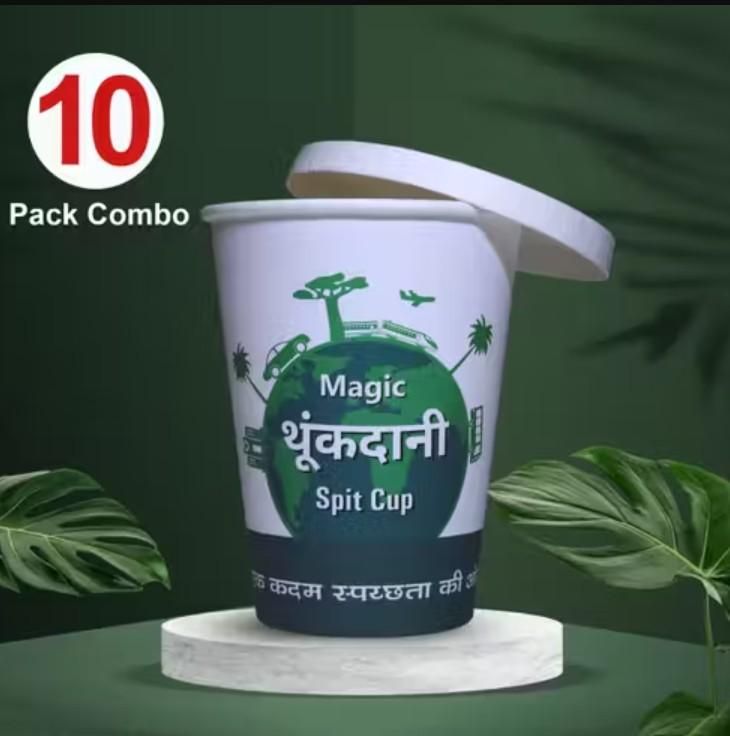 Magic Disposable Spit Cup – Solidifies Liquid, Hygienic & Convenient (Pack of 10)